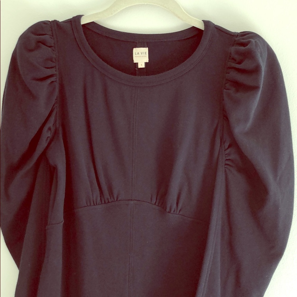 La Vie Rebecca Taylor sweatshirt dress in Navy
